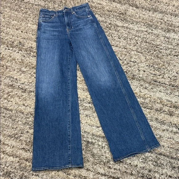 Veronica Beard Taylor wide leg relaxed, fit high-rise jeans size 25 - Picture 1 of 11
